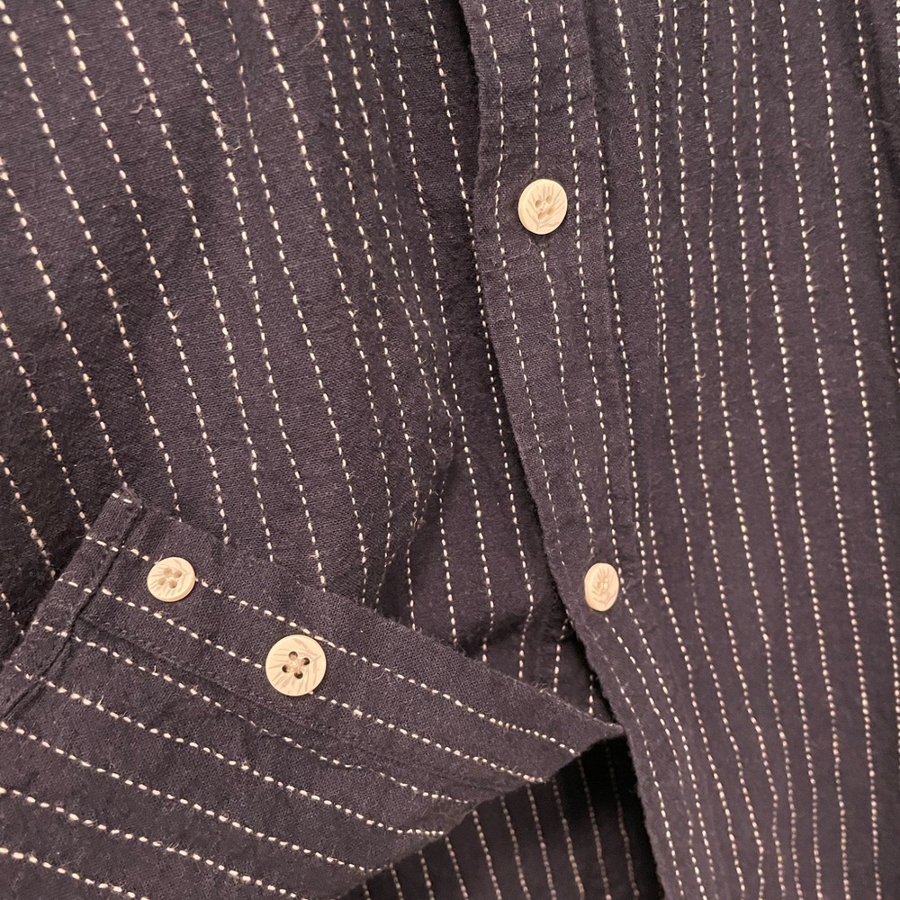 SOLD Goodfellow & Co XL Extra Large Standard Navy Long Sleeve Button Down Target - Picture 10 of 11